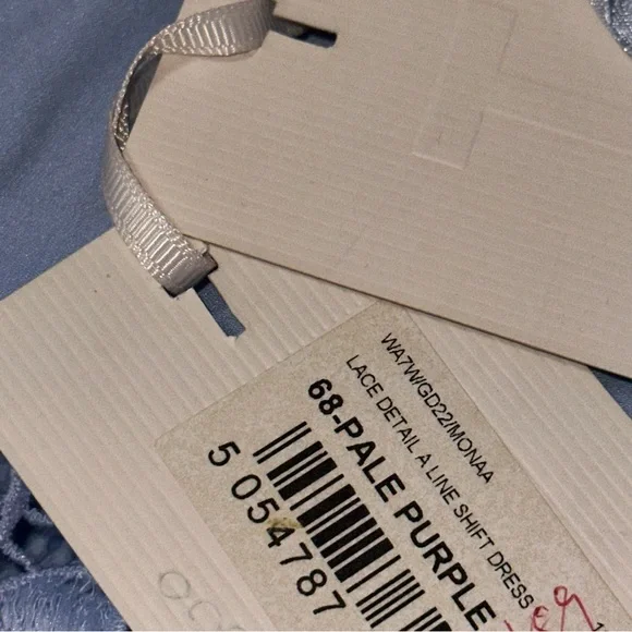 Ted Baker Women’s Size 3 M 8 Cornflower Blue Monaa Lace Trim Fit & Flare Dress